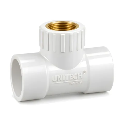 UPVC Gold Series Brass Tee